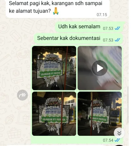 Pengiriman Papan Bunga Selamat Otista