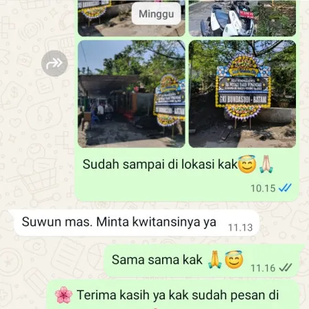 Pengiriman Papan Bunga Duka Otista