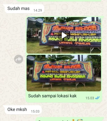 Pengiriman Papan Bunga Otista
